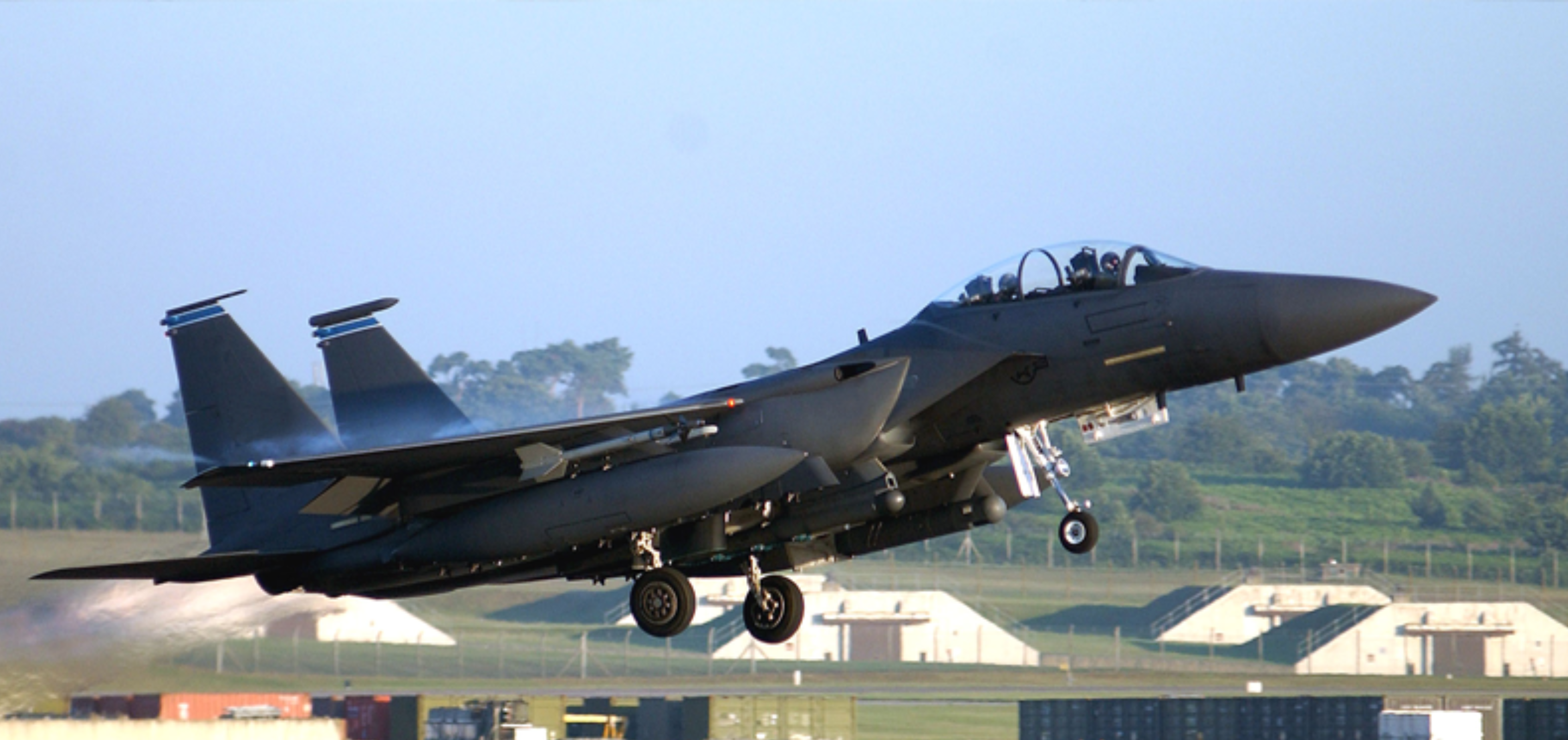 F-16 Military Aircraft Taking Off